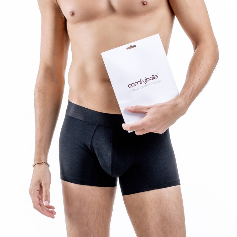 Comfyballs Black No Show Cotton