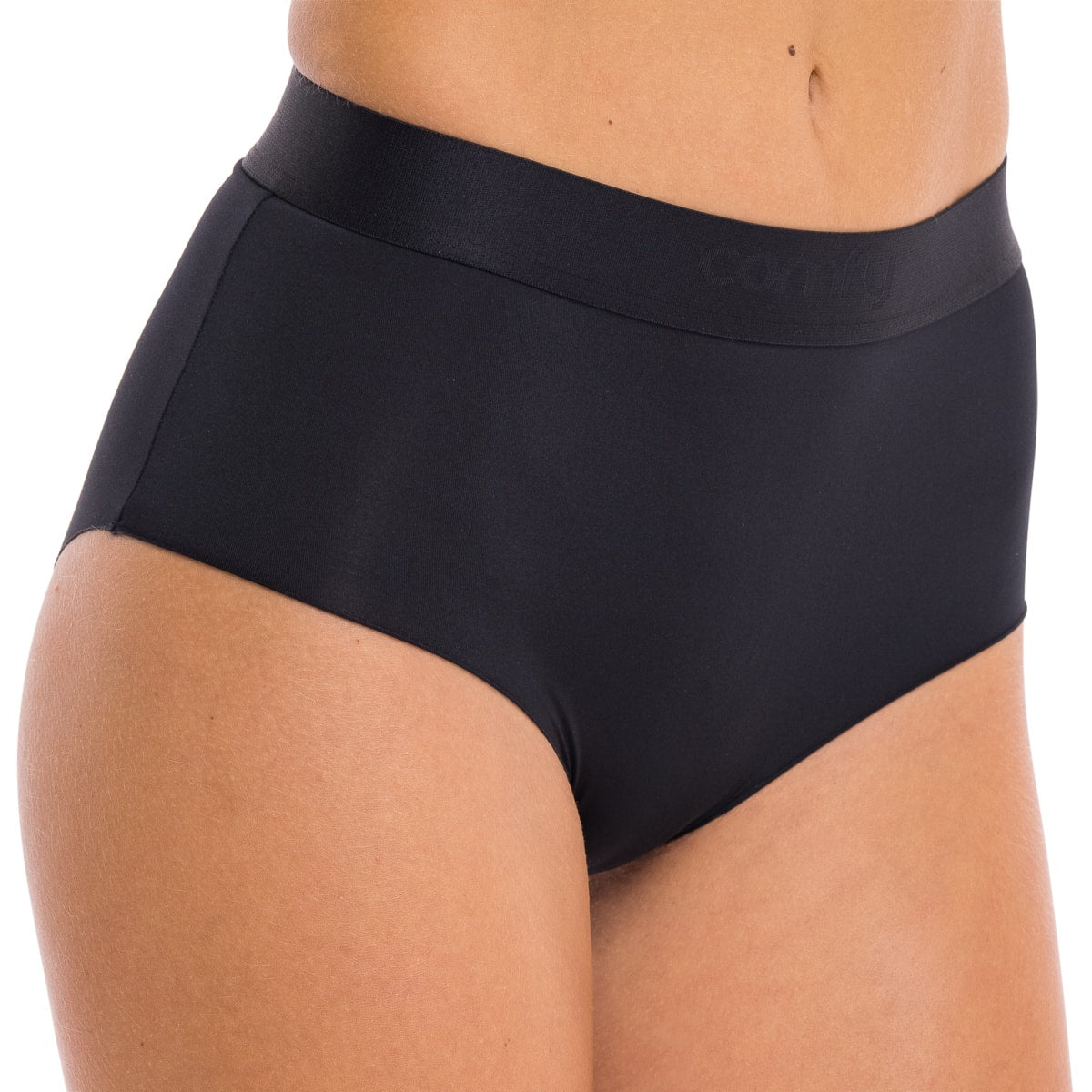 Comfy Ghost Black High Waist Hipster